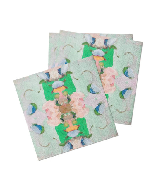 Laura Park Monet’s Garden Green Cocktail Napkins