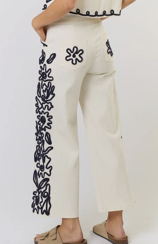 Detailed Denim Pant