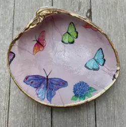 Pastel Butterflies Clam Shell