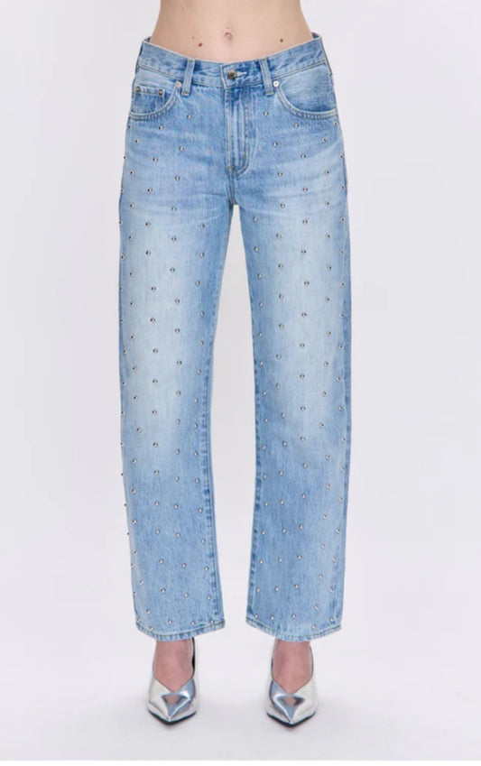 Lexi Mid Rise Bowed Jean