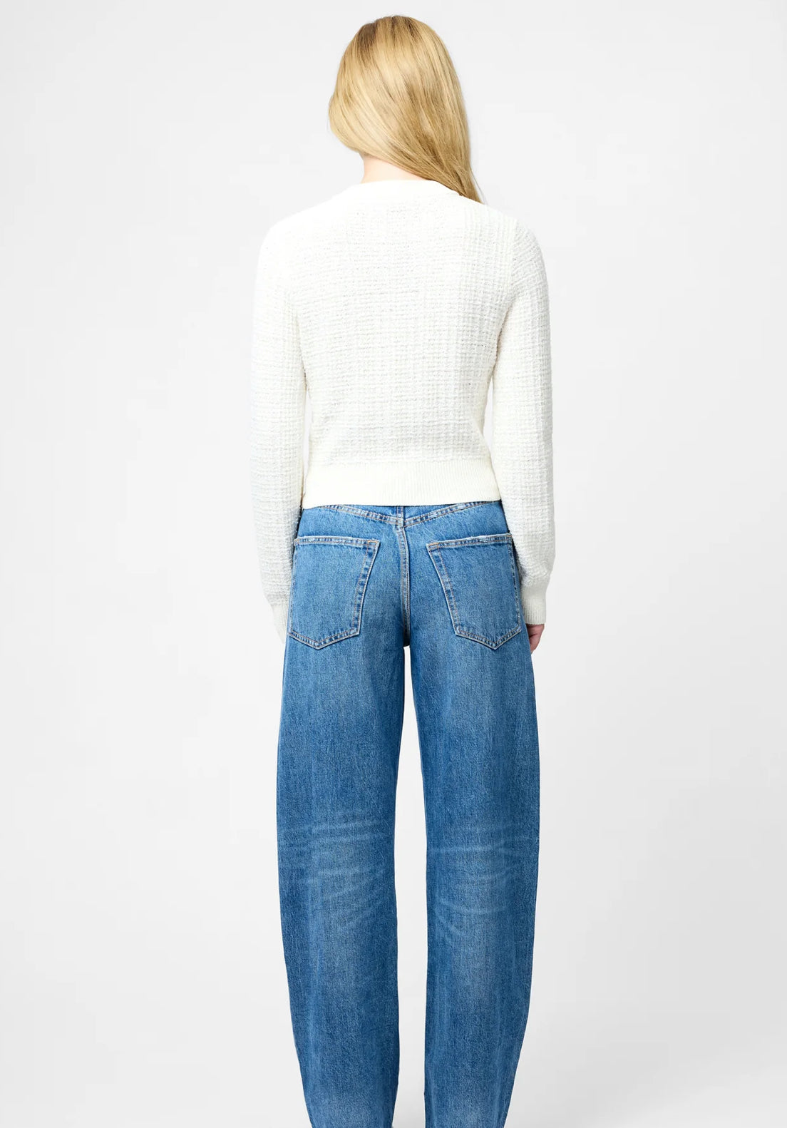 Lurex Tweed Knit Cardigan