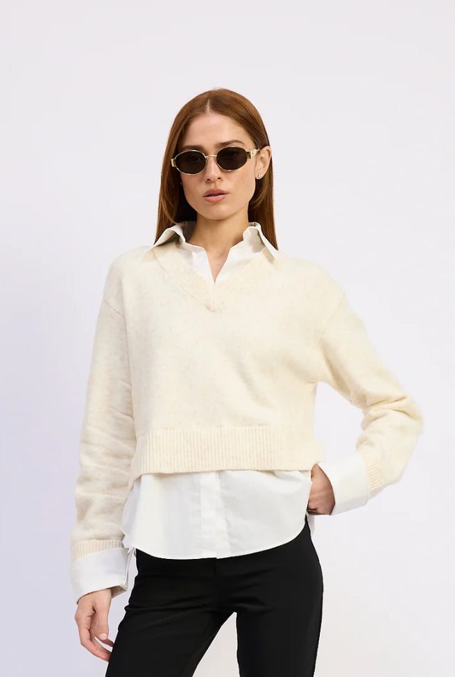 Stetson Mixed Media Sweater