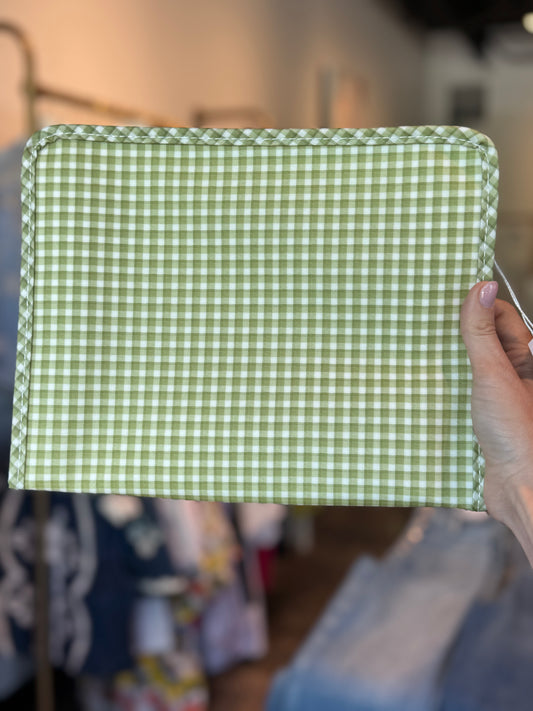 TRVL Design ROADIE - Large Gingham Cosmetic Bag