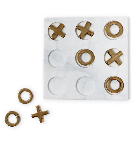 Marble Hand Crafted Tic Tac Toe