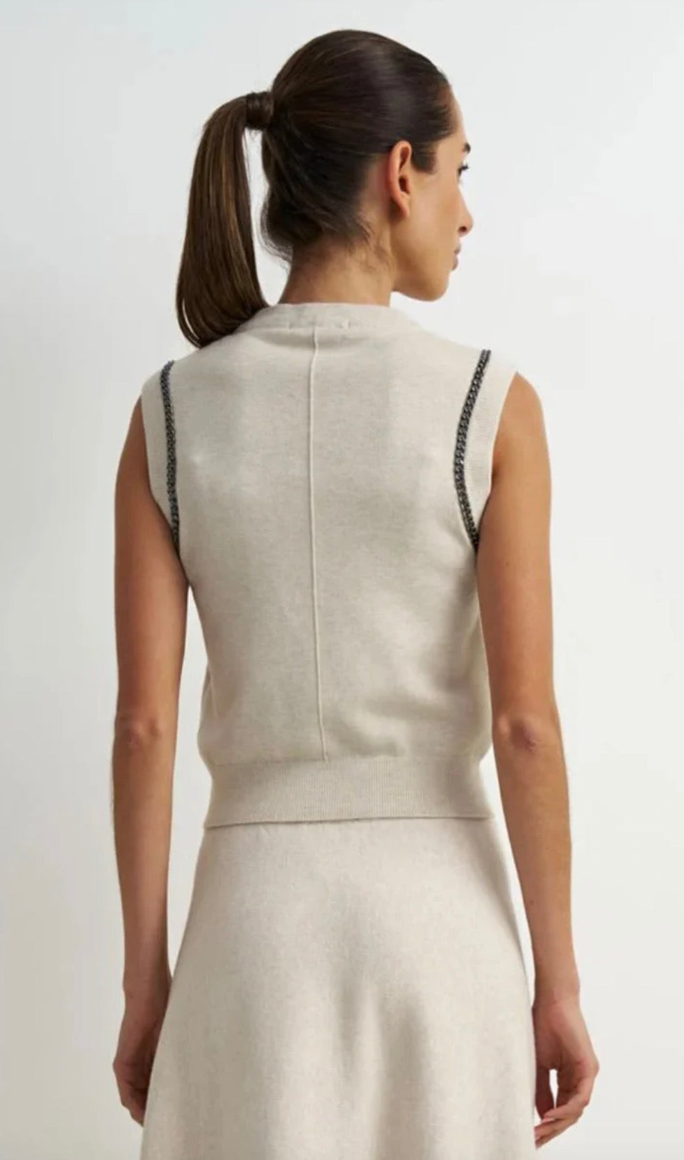 Arlo Chain Detail Sweater Tank