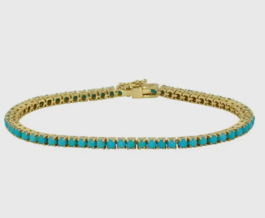 Turquoise Tennis Bracelet