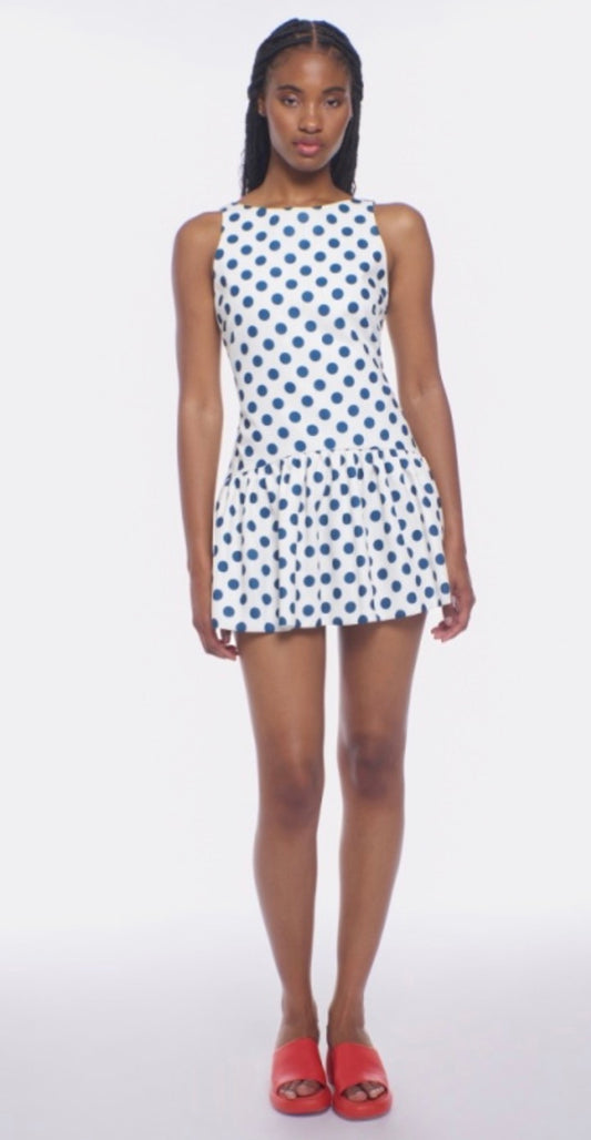Addison Mini Navy Polka Dot