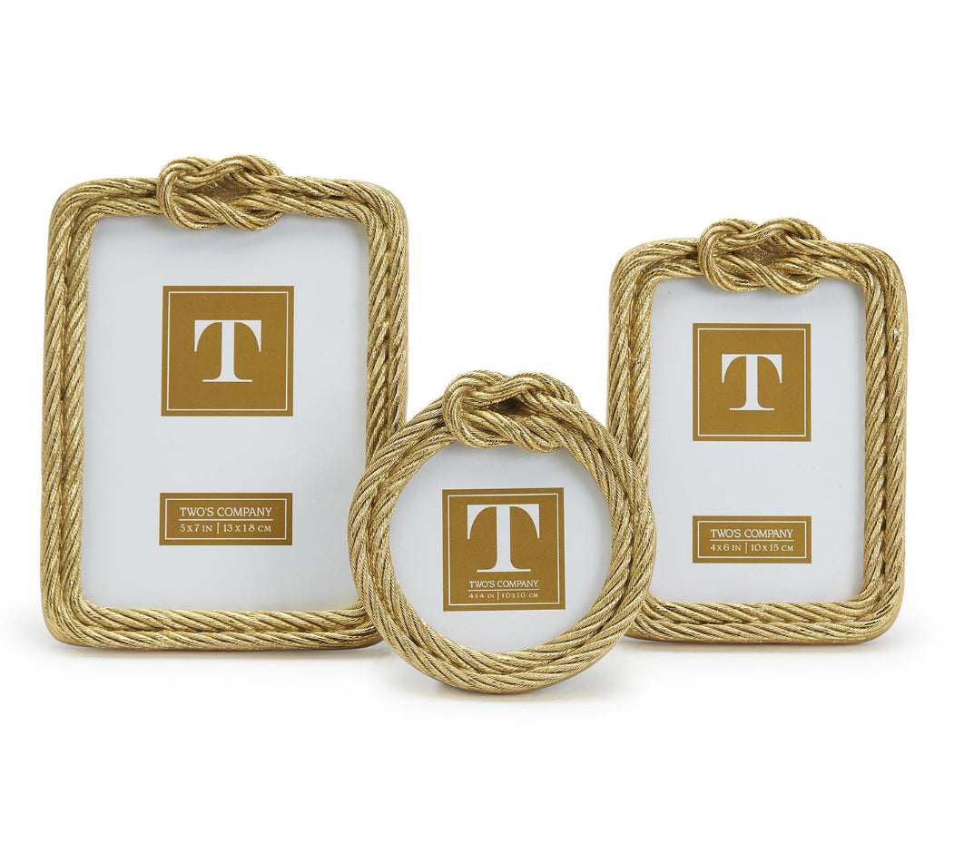 Golden Threads Top Knot Rope Photo Frames