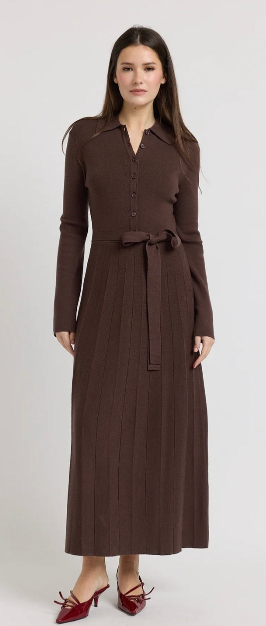 Victoria Chocolate Sweater Dress