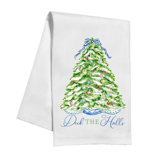 Deck the Halls Christmas Tree Kitchen Towel