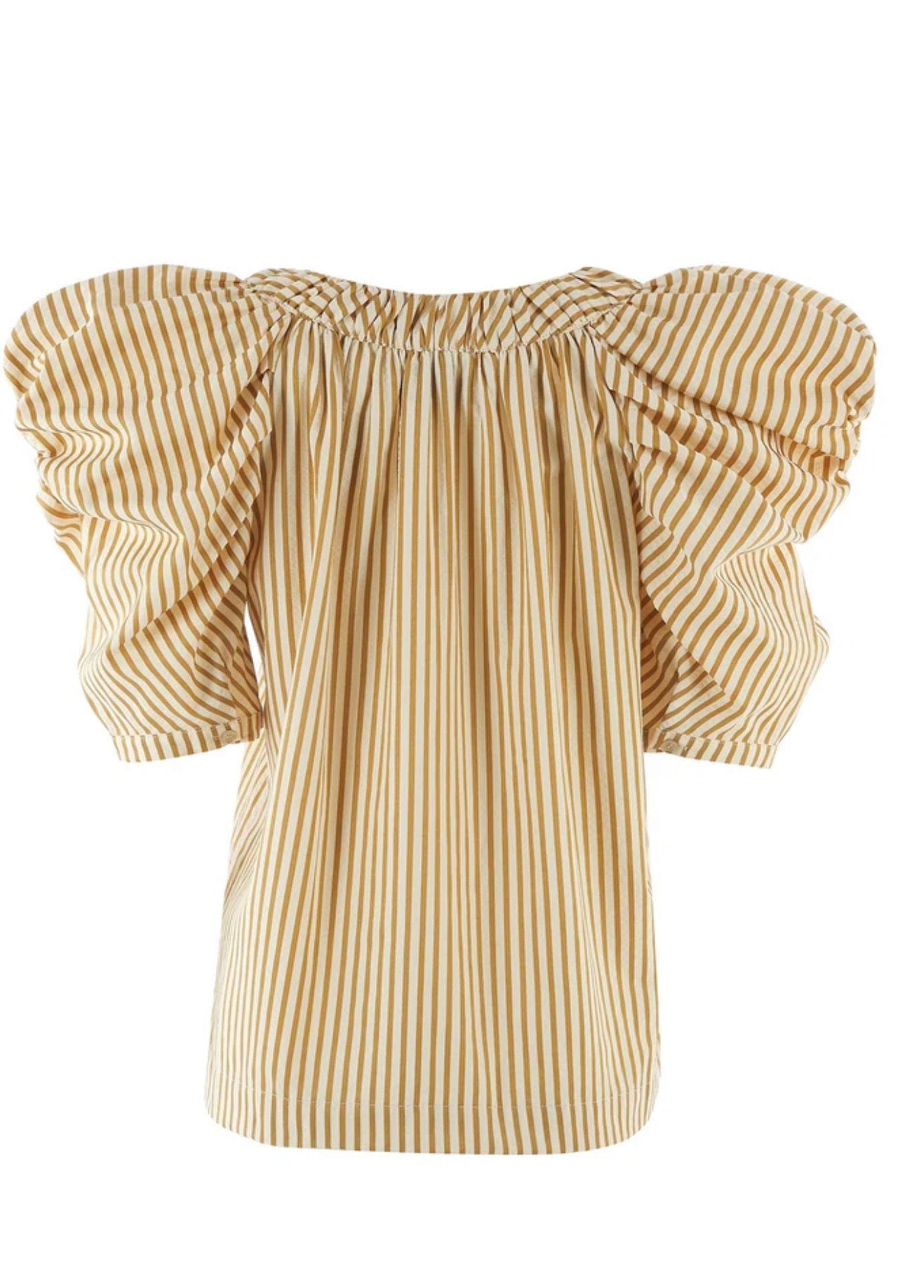 French Girl Shirt in Golden Stripe
