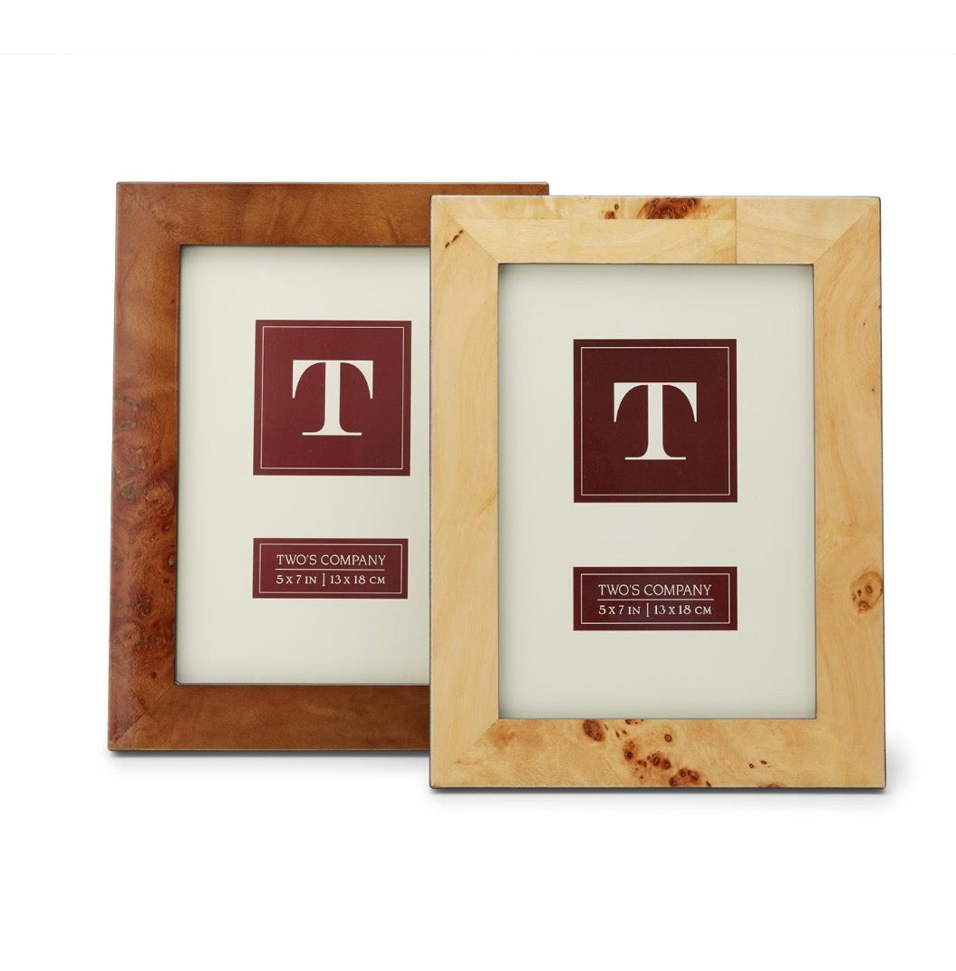 Burled Wood 5x7 Frame