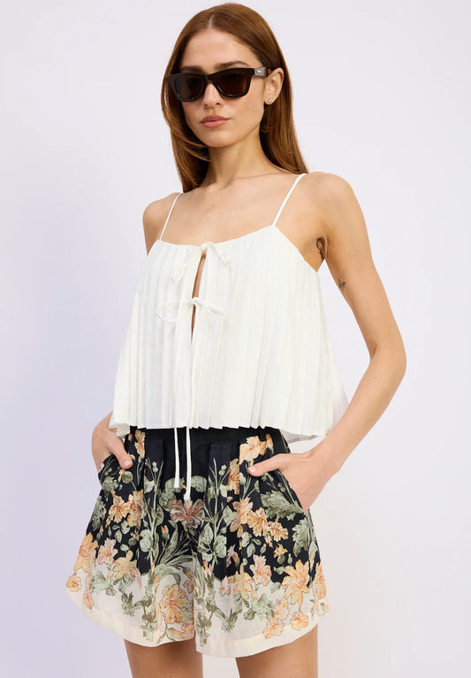 Iris Floral Print Shorts