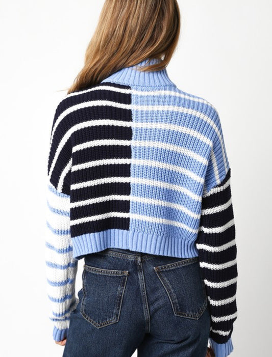 Multi Blue Stripe Sweater