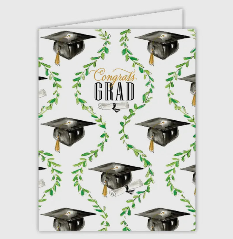 Congrats Grad Caps Greeting Card