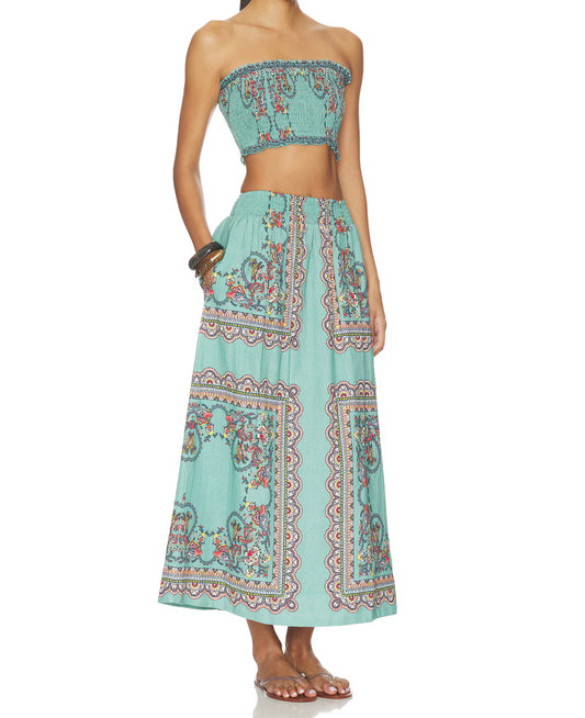 Cleobella Ruby Top and Skirt Set in Bleura Print