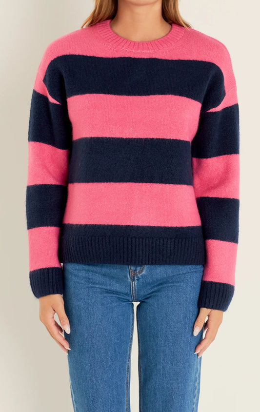 Bold Stripe Knit Sweater