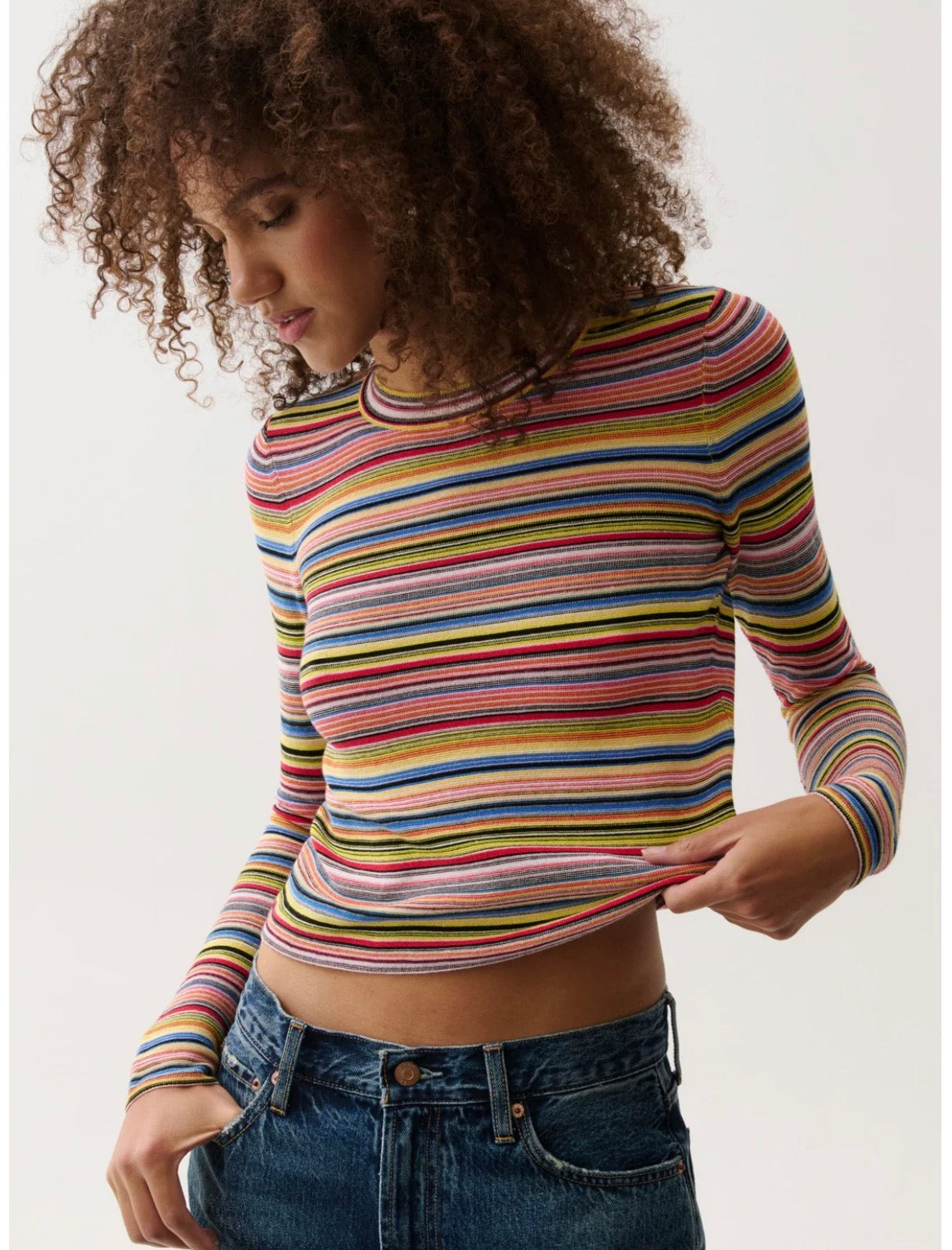 Madison Stripe Sweater Tee