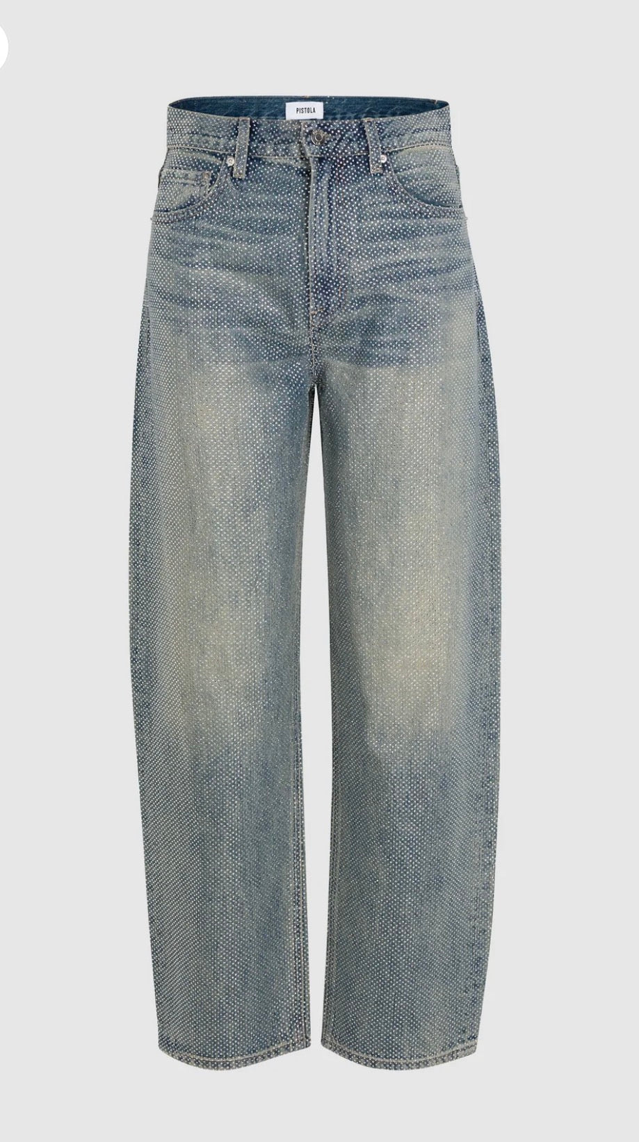 Wes High Rise Barrel in Moonbeam