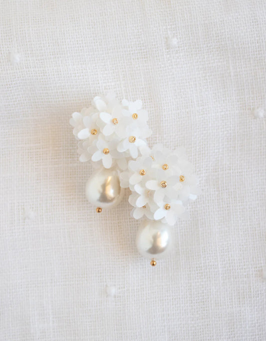 Magnolia Pearl Drop Earrings