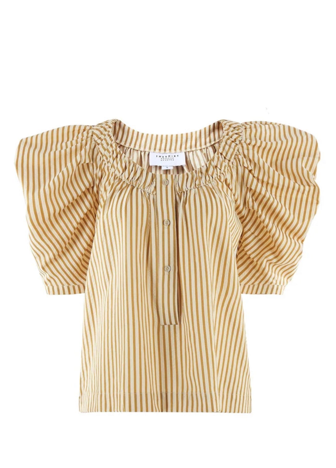 French Girl Shirt in Golden Stripe