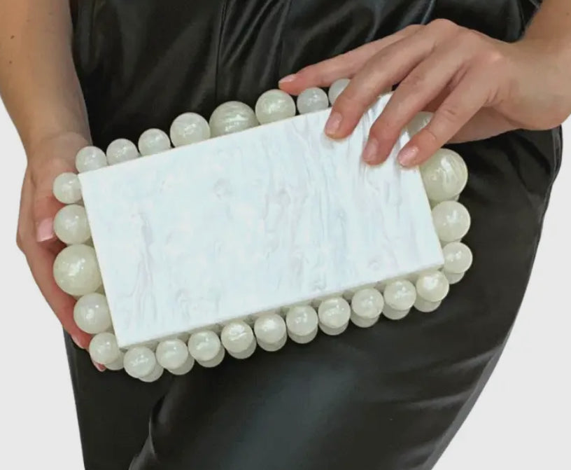 Cava Clutch in Pearl