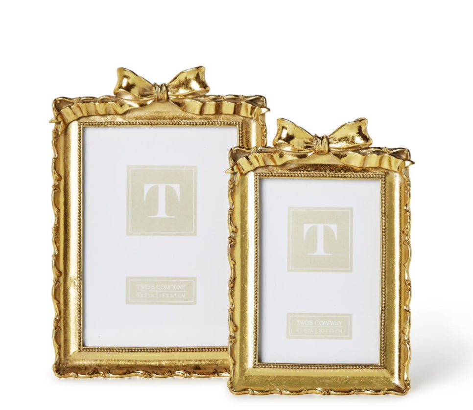 Gold Frame with Accent Bow