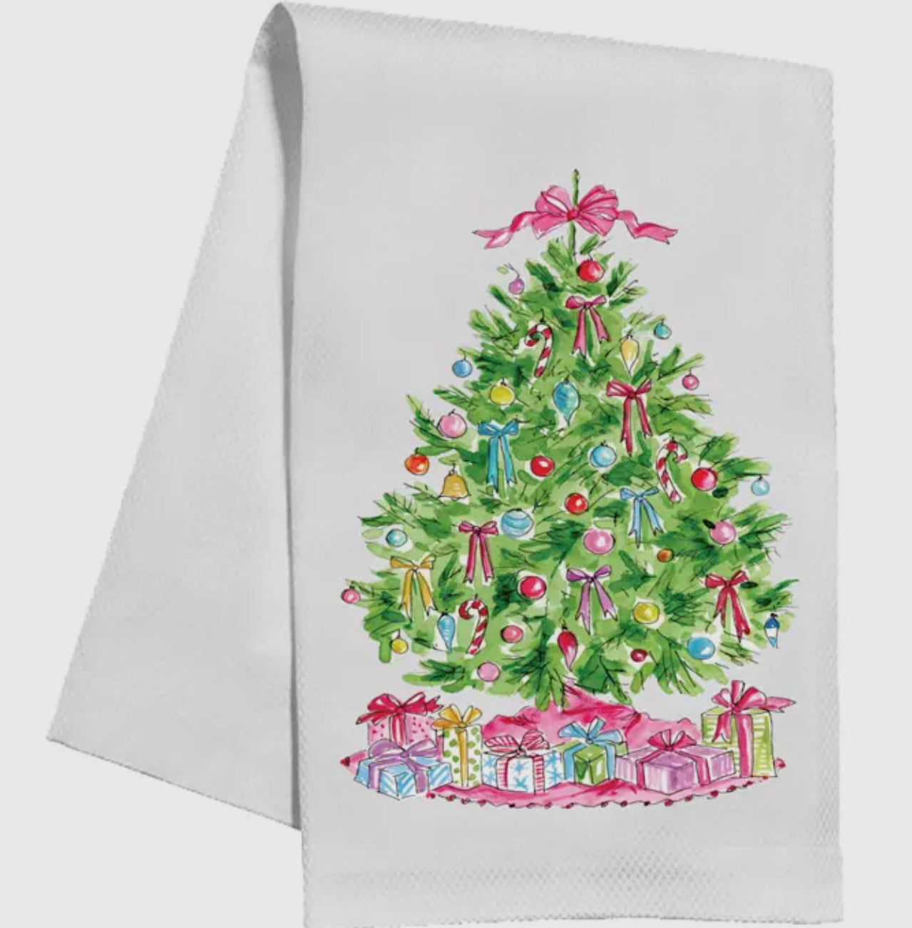 Christmas Tree Ornaments Kitchen Towel
