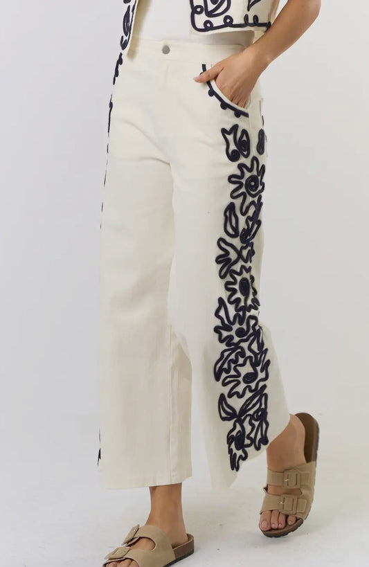 Detailed Denim Pant