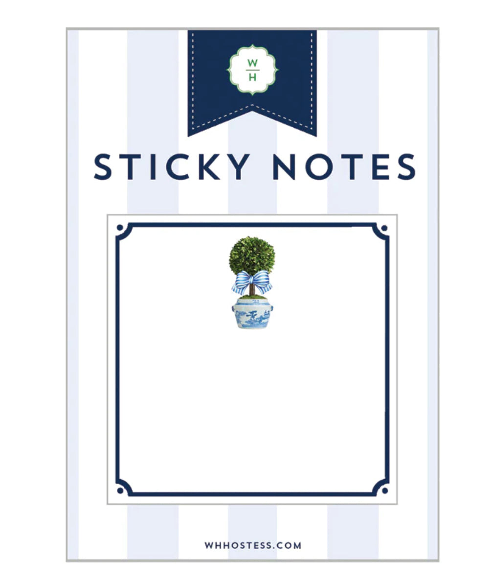 3”x3” Striped Topiary Sticky Notes