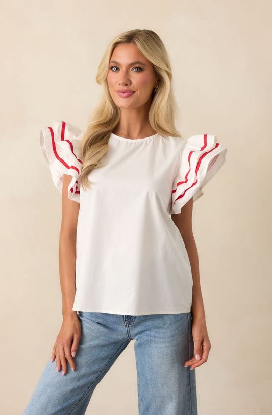 Eva Ruffle Top