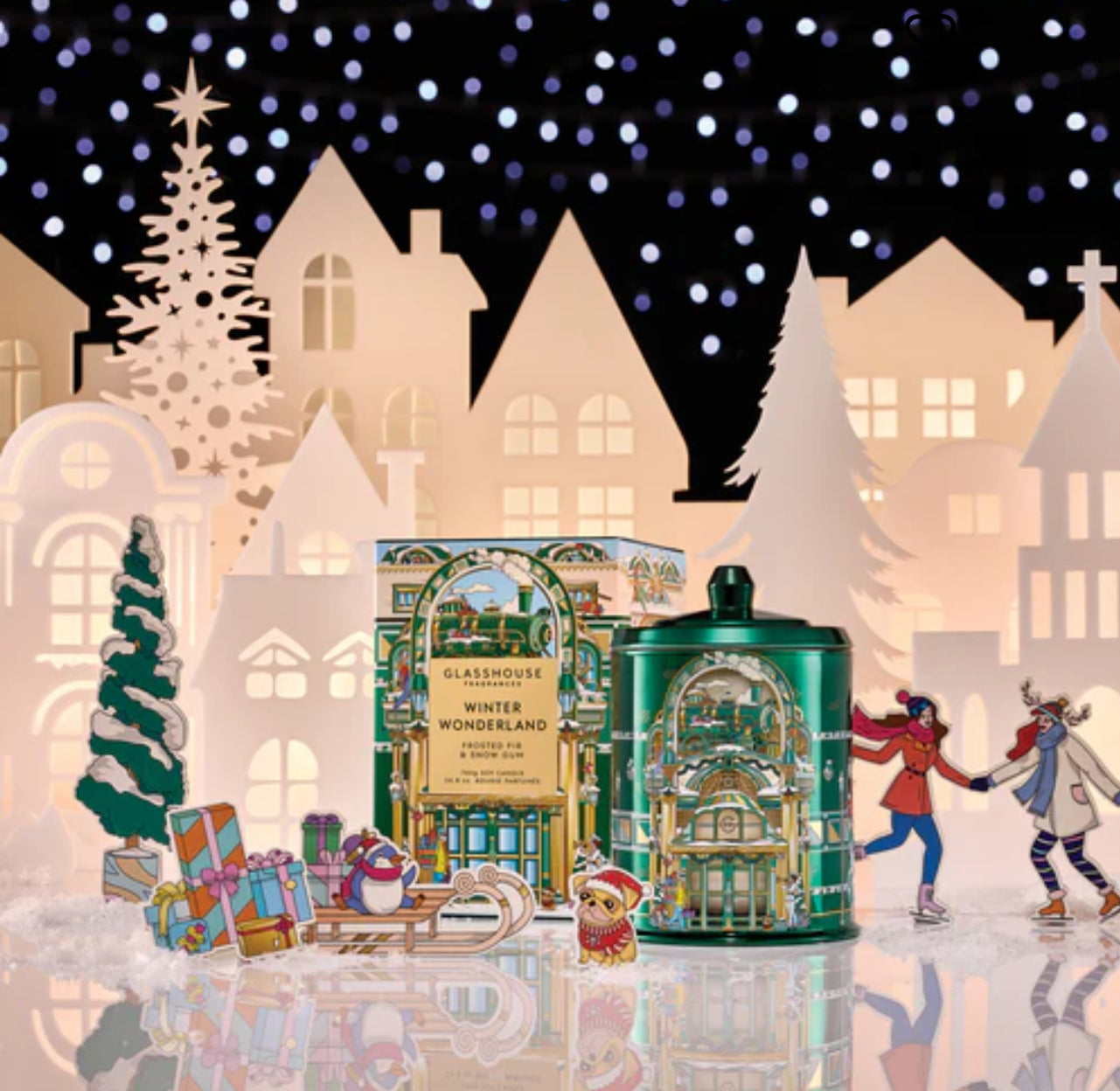 Glasshouse Winter Wonderland Candle 26.8oz