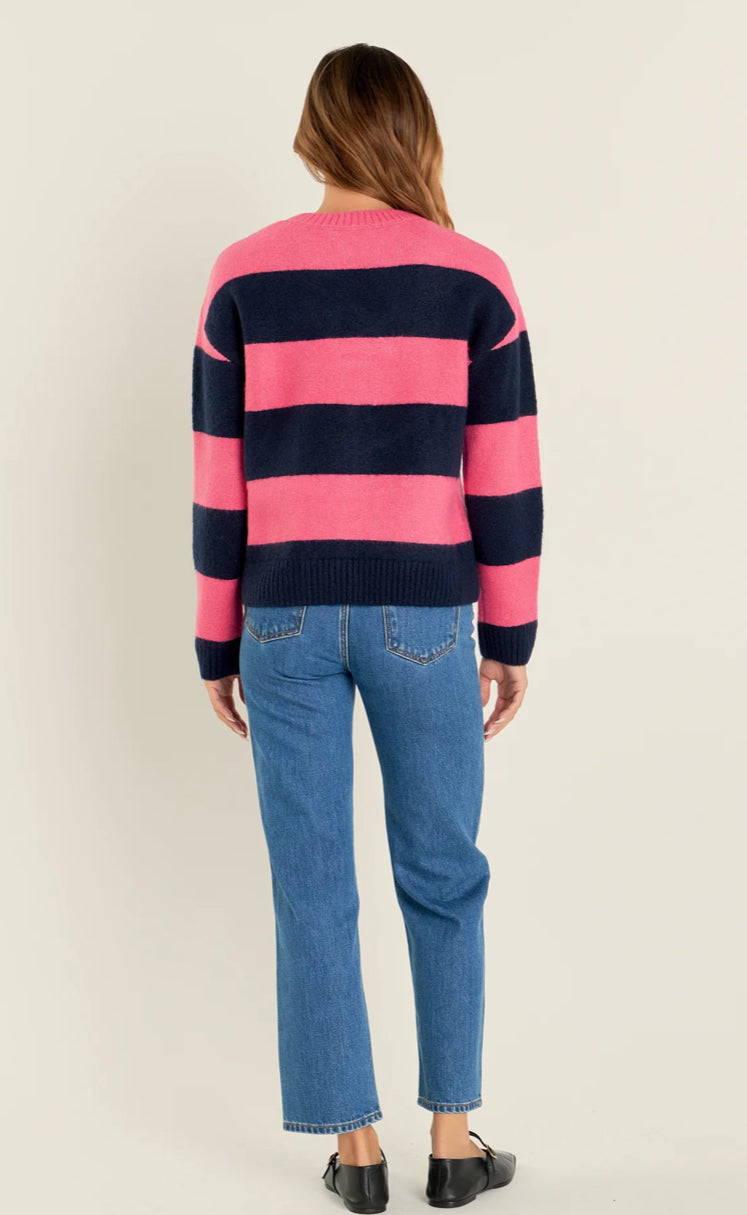 Bold Stripe Knit Sweater