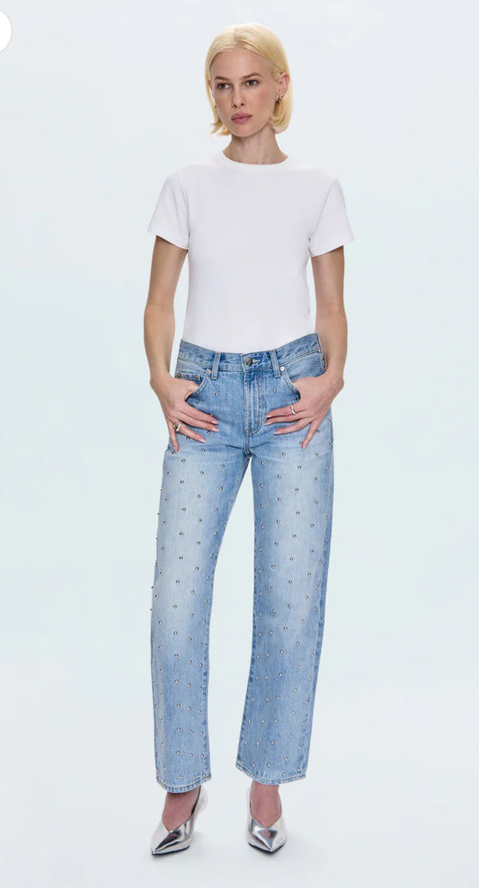Lexi Mid Rise Bowed Jean