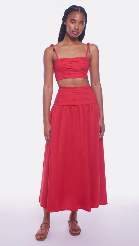 Ezra Top in Sriracha Red