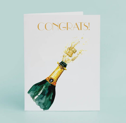 Champagne POP "Congrats" Card