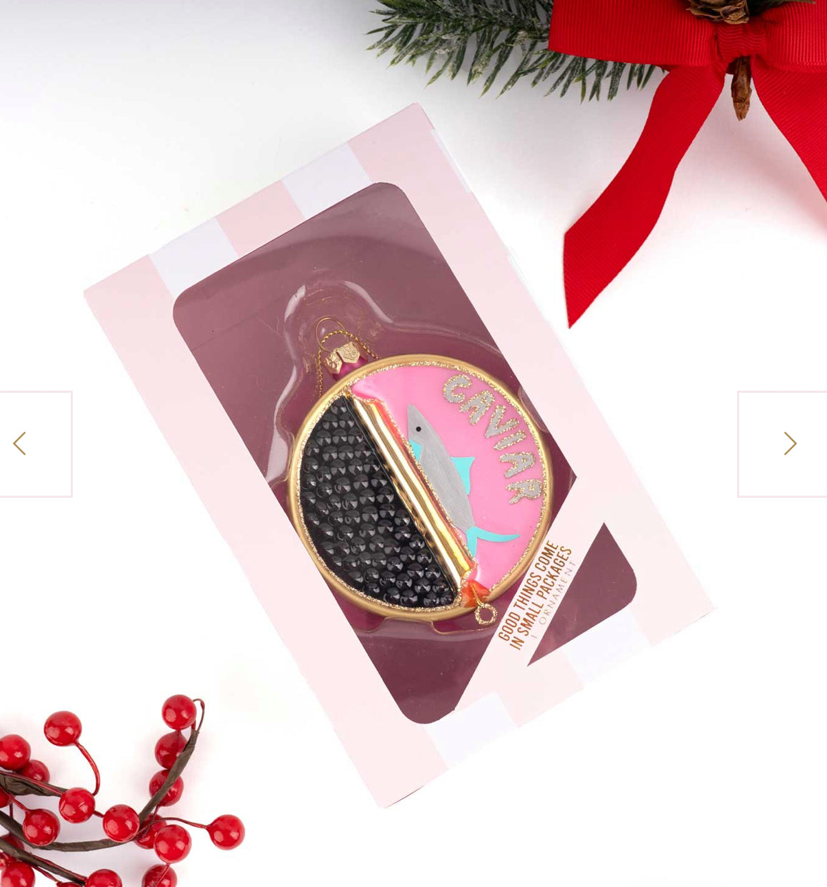 Pink Caviar Ornament