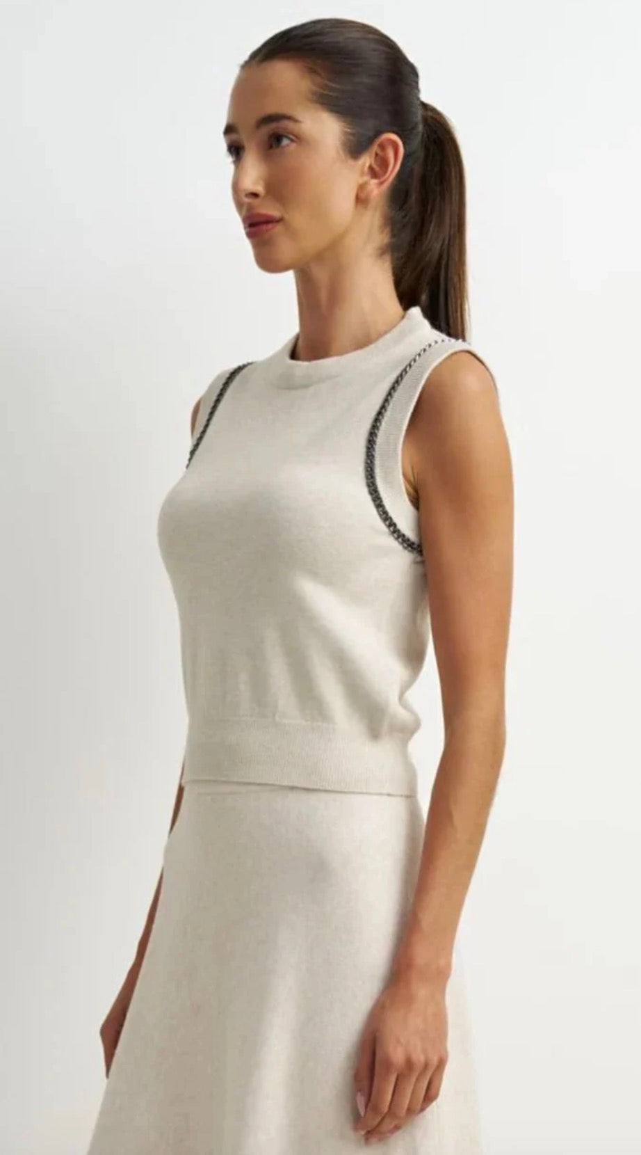 Arlo Chain Detail Sweater Tank