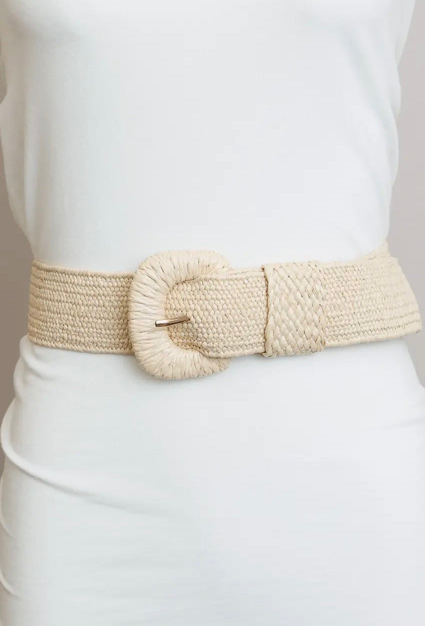 Raffia Belt Natural