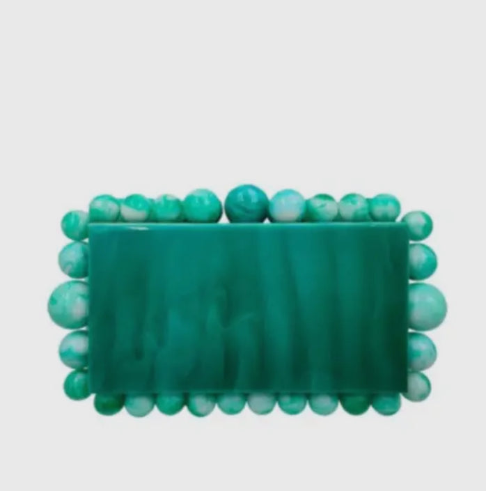 Cava Clutch in Seafoam