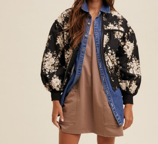 Quilted Bomber Jacket