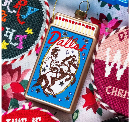 Matchbook Ornament - Dallas