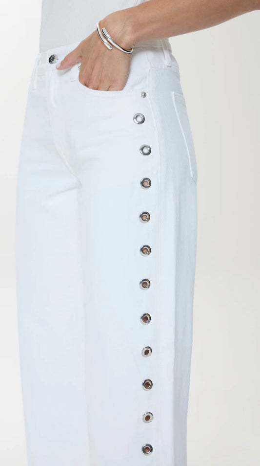 Lexi Bowed Straight in Vivid White