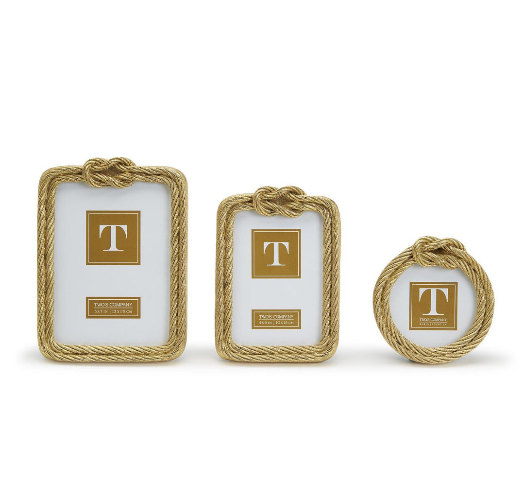 Golden Threads Top Knot Rope Photo Frames