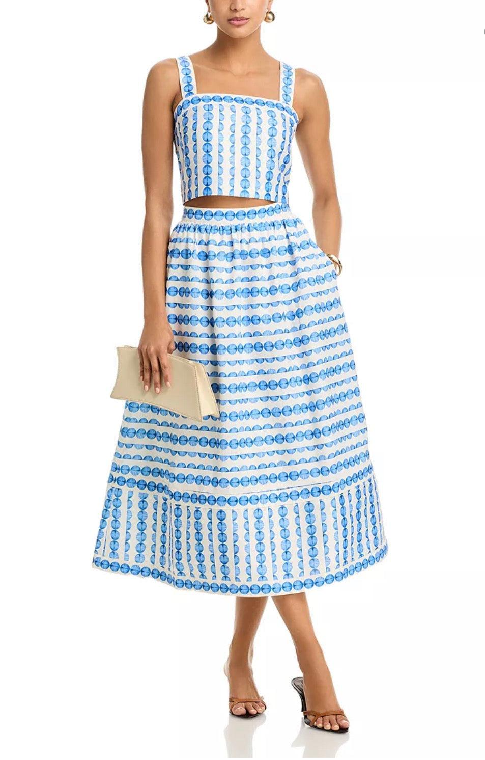 True Blue Structured Skirt