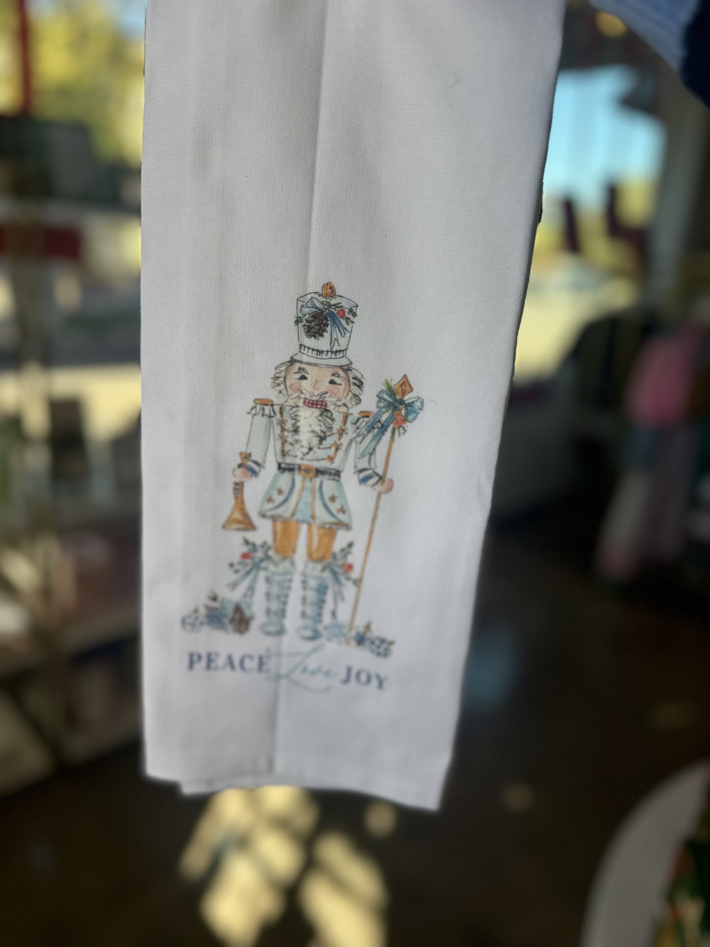 Peace Love Joy Nutcracker Kitchen Towel