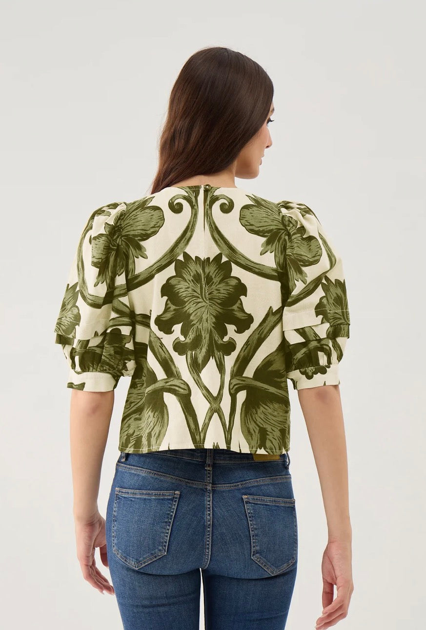 Lily Top in Rosemore Olive