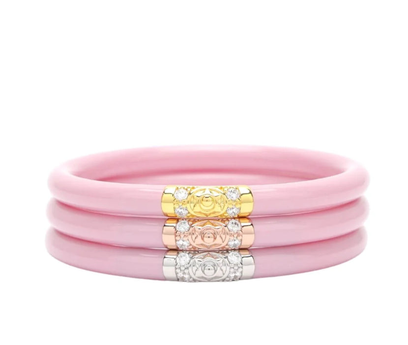 BuDhaGirl Three Kings All Weather Bangles in Pink