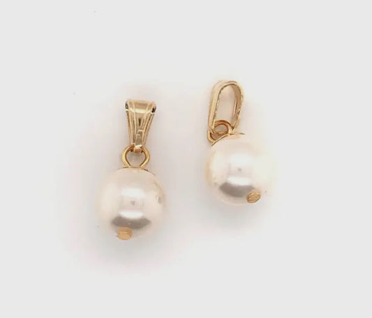 Gold Filled Pearl Charm