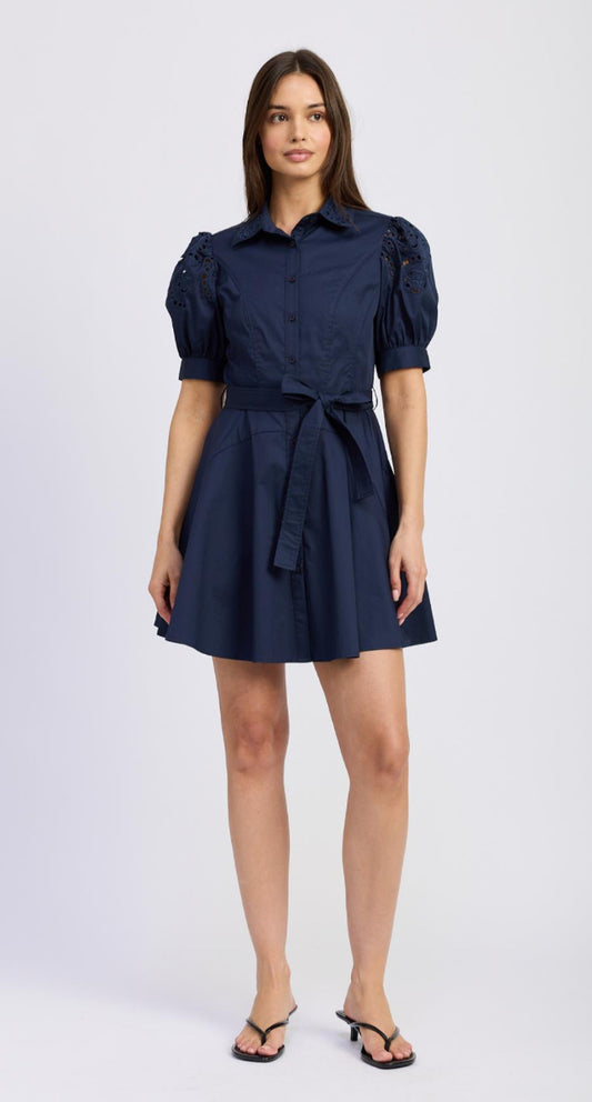 Nara Mini Dress in Navy